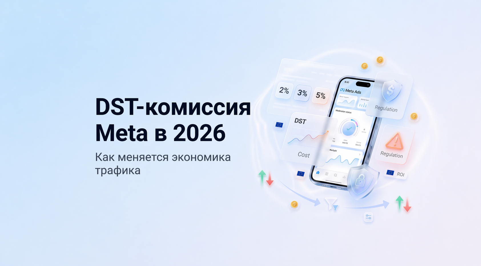 Как меняется dst комиссия в meta ads